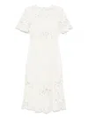 Sea Short Sleeve Dress In White