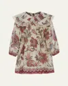 Sea Girl's Cassandra Paisley-print Lace Trim Dress In Multi