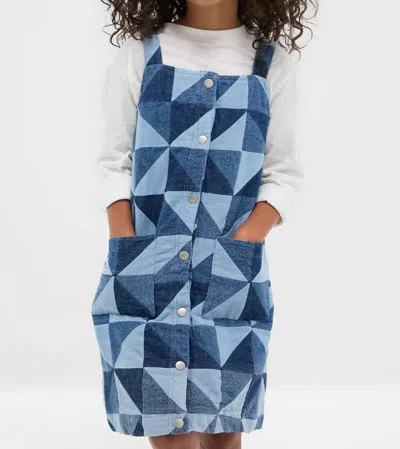Sea Kids' Girl's Deniz Denim Dress In Blue