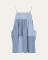 Sea Girl's Helmi Two-toned Striped Dress In Blue