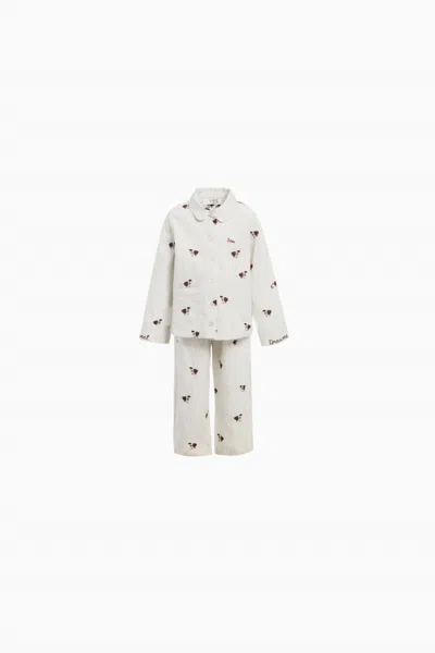 Sea Kids' Girl's Ruthie Pajama Set In Multi In White