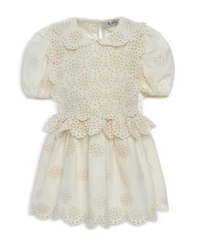 Sea Girls' Mae Mini Eyelet Dress - Little Kid, Big Kid In Cream