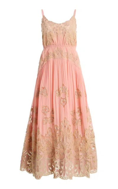 Sea Gracelyn Embellished Lace Maxi Dress In Pink