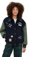 Sea Hester Solid Bomber Jacket Multi In Black