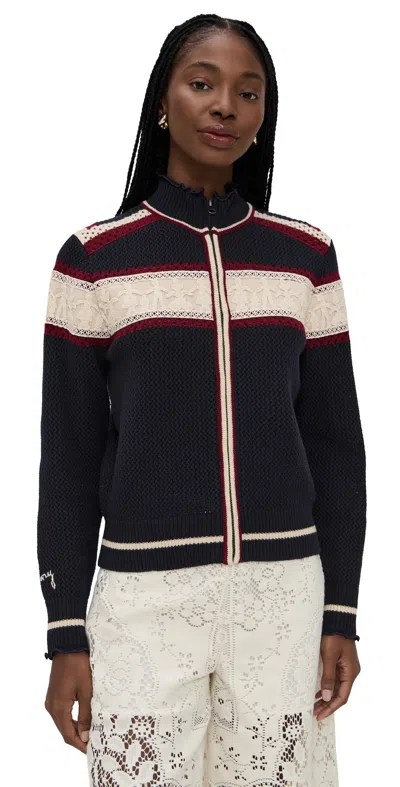Sea Hester Solid Zip Cardigan Multi