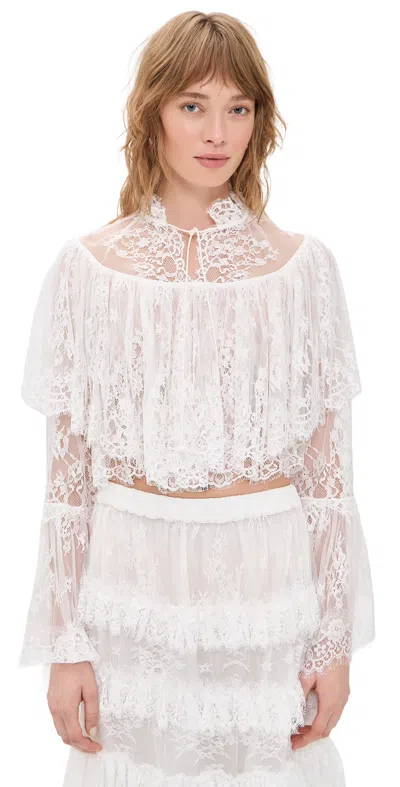 Sea Holden Embroidery Blouse White