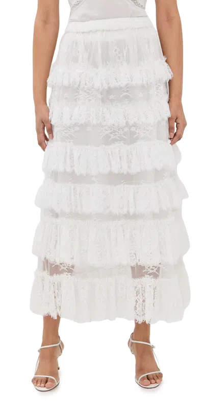 Sea Holden Lace Maxi Skirt White