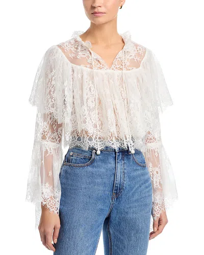 Sea Holden Long Sleeve Blouse In White