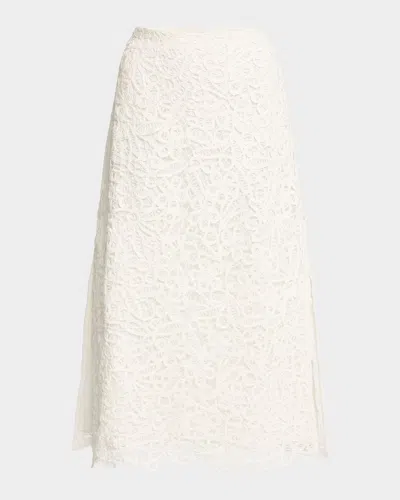 Sea Iyla Embroidered Skirt In White