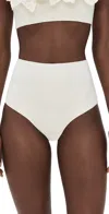 Sea Iyla High Waisted Bikini Bottoms White