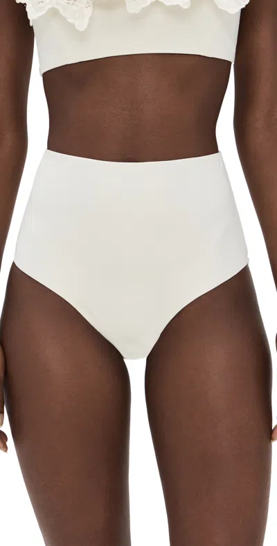 Sea Iyla High Waisted Bikini Bottoms White