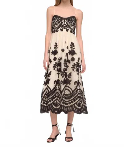 Sea Joelle Appliqué Slip Dress In Off White In Neutral