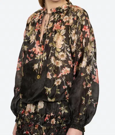 Sea Jolie Floreal Long Sleeve Top In Multi