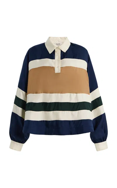 Sea Juliet Embroidered Polo Shirt In Multi