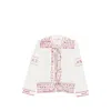Sea Embroidery Pyjama Set In White
