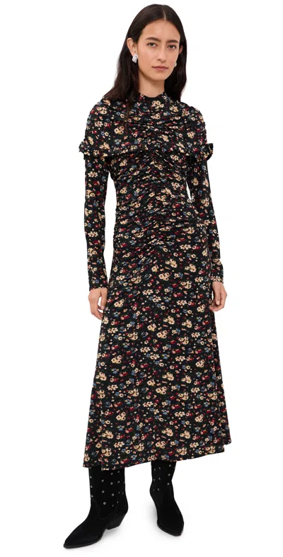 Sea Kaiya Floral Ruffle Midi Dress Multi