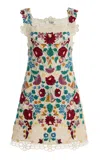 Sea Katharine Embroidered Guipure Lace Cotton Mini Dress In Multi