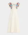 Sea Katharine Embroidered V-neck Dress In Multi