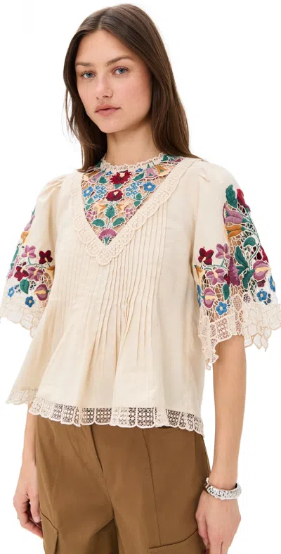Sea Katharine Embroidery Top Multi
