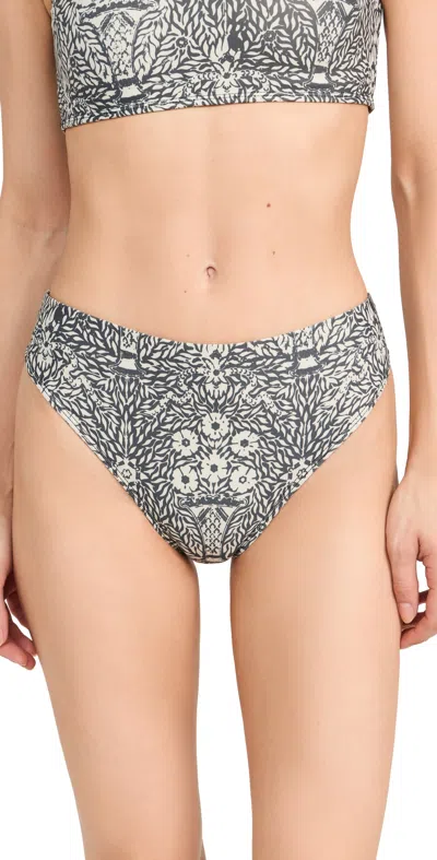 Sea Katrine Print Bikini Bottoms Black