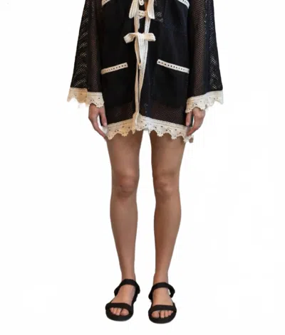 Sea Kendall Crochet Cover Up In Black