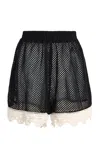 Sea Kendall Crochet Shorts In Black