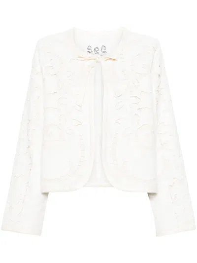 Sea Lace Jacket In White