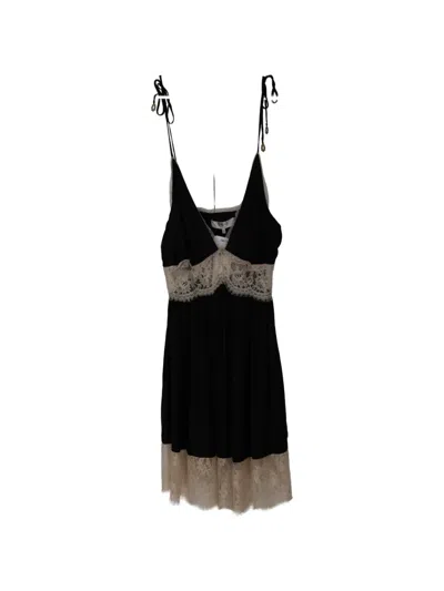 Sea Lace Mini Dress In Black