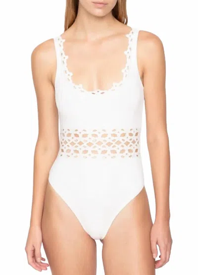 Sea Leila Eyelet One Piece In White