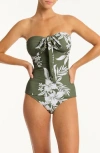 Sea Level Aloha Halter Bandeau Singlet Tankini Top