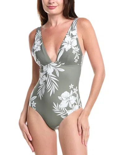 Sea Level Australia Aloha Longline Tri One-piece In Green
