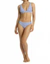 Sea Level Australia Amalfi Longline Tri Bikini Top In Blue In White