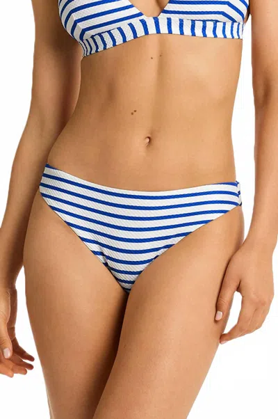 Sea Level Australia Amalfi Regular Cheeky Bikini Pant In Blue