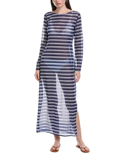 Sea Level Australia Biarritz Mesh Long Dress In Black