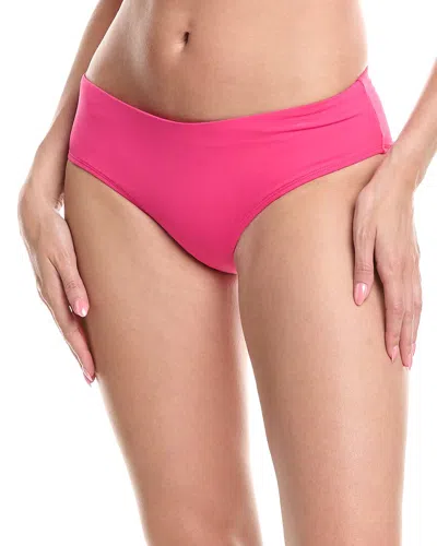 Sea Level Australia Essentials Mid Bikini Bottom In Pink