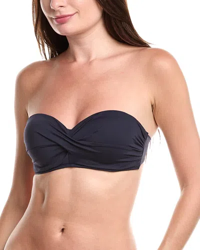 SEA LEVEL AUSTRALIA SEA LEVEL AUSTRALIA ESSENTIALS TWIST FRONT BANDEAU BIKINI TOP