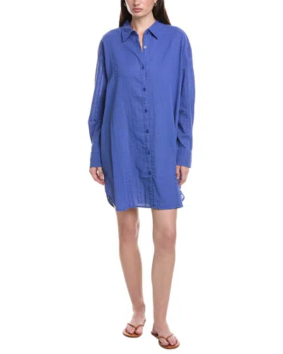 Sea Level Australia Heatwave Cover Up Shirt In Blue