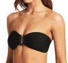 Sea Level Australia Honeycomb U Bar Bandeau Bikini Top In Black In Black