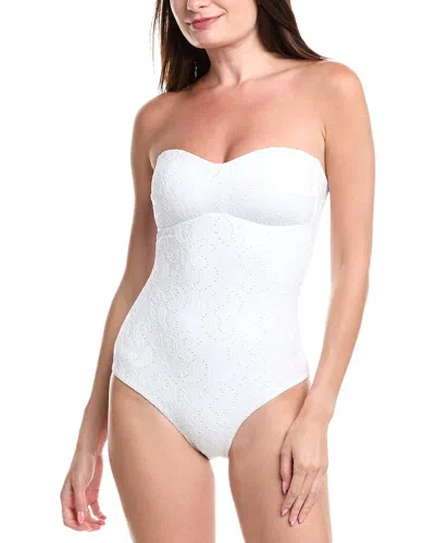 SEA LEVEL AUSTRALIA SEA LEVEL AUSTRALIA INTERLACE SEAMLESS BANDEAU ONE-PIECE
