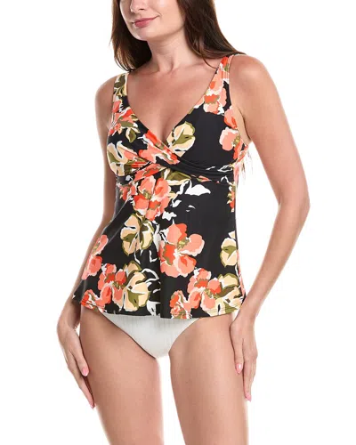 Sea Level Australia Juniper Cross Front Swing Singlet Top In Black