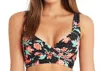 Sea Level Australia Mauritius Cross Front Bikini Top In Black In Black