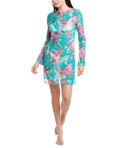 Sea Level Australia Pacifico Mesh Short Dress In Green