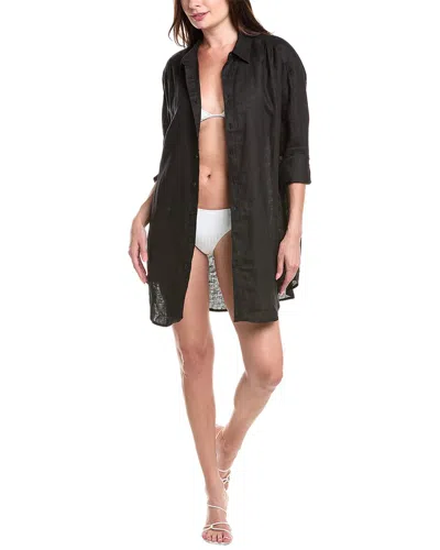 SEA LEVEL AUSTRALIA SEA LEVEL AUSTRALIA RESORT LINEN COVER-UP SHIRT