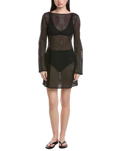 Sea Level Australia Surf Mesh Cover-up In Black
