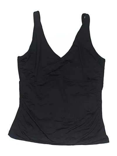 Sea Level Australia Swimsuit Top Black Solid Pattern Swimwear