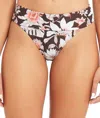 Sea Level Australia Tamarin Roll Down Band Bikini Brief In Sepia In Multi