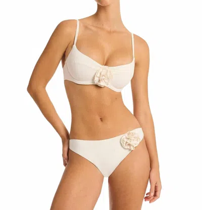 Sea Level Australia Women's Casa Del Mar Cheeky Bikini Bottom In Coconut In Neutral