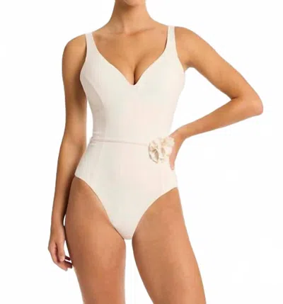 Sea Level Australia Women's Casa Del Mar Plunge One Piece In Coconut In White