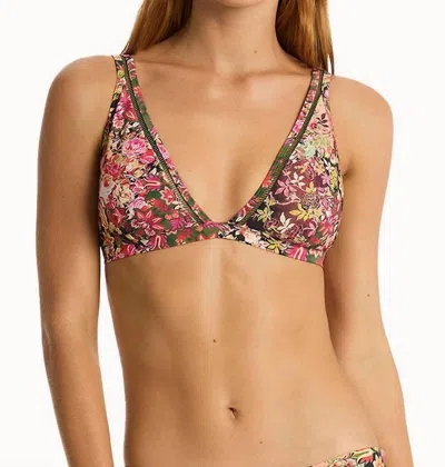 Sea Level Australia Women's Wildflower Longline Triangle Top In Pink