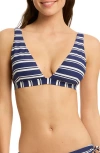 Sea Level Biarritz Longline Triangle Bikini Top In French Navy